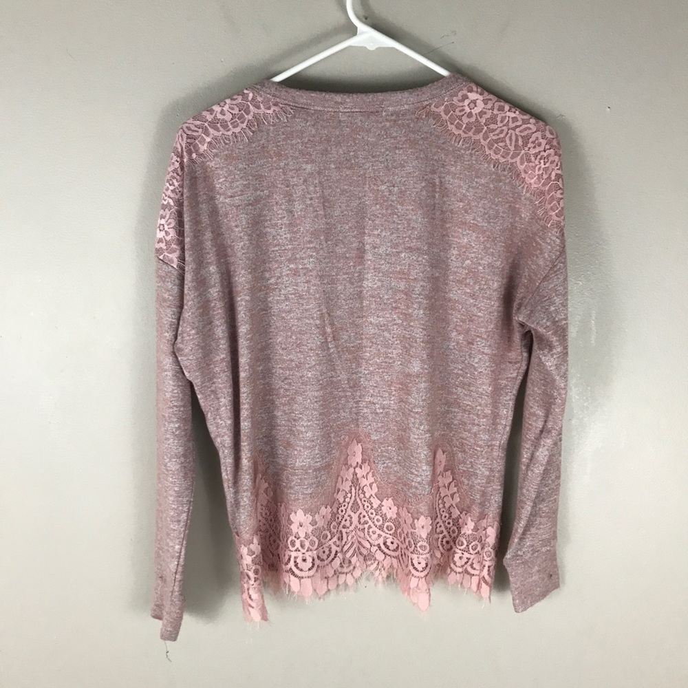 Coco jaimeson Pink Lace soft sweater oversized XS - Picture 4 of 6